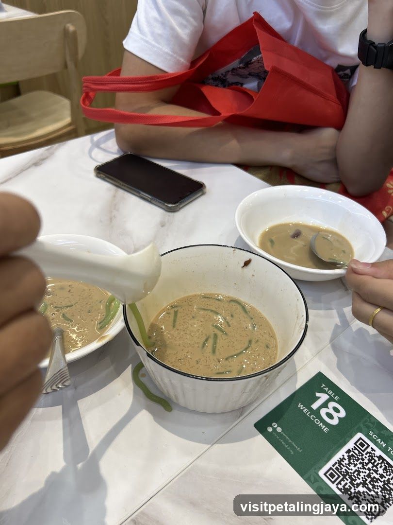 Dessert being served
