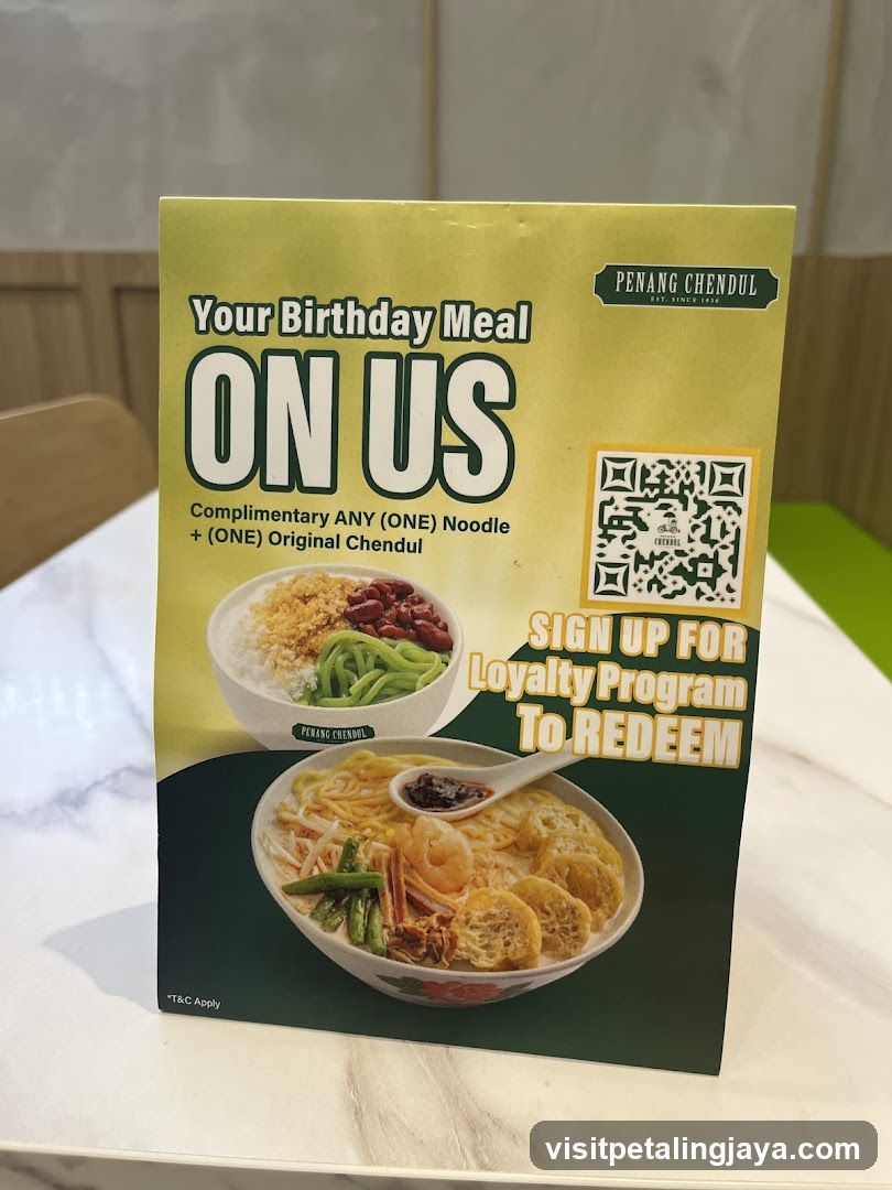 Birthday Meal Promotion