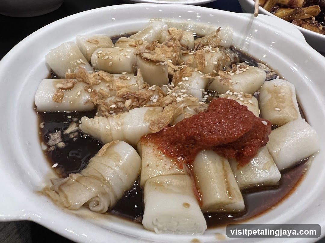 Steamed Rice Rolls with Chili Paste