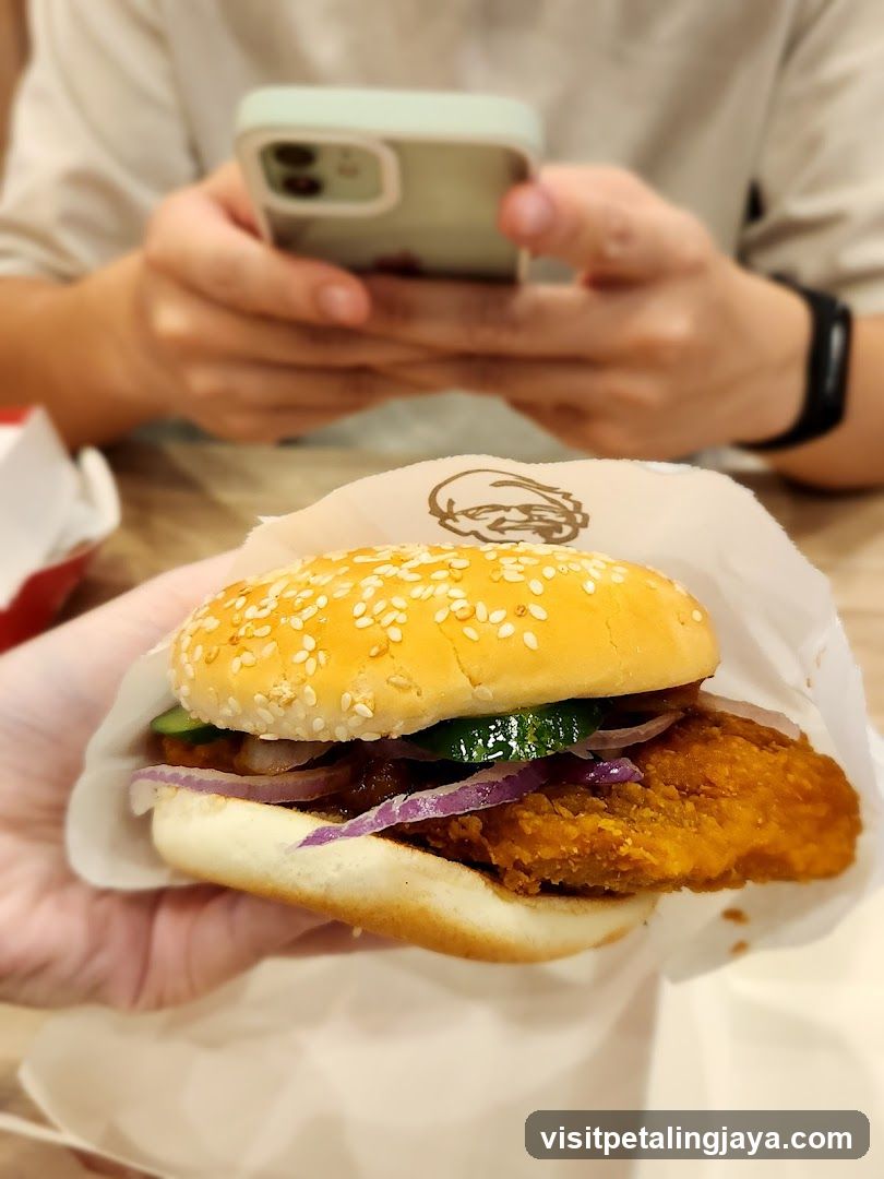 Burger with Sesame Seed Bun
