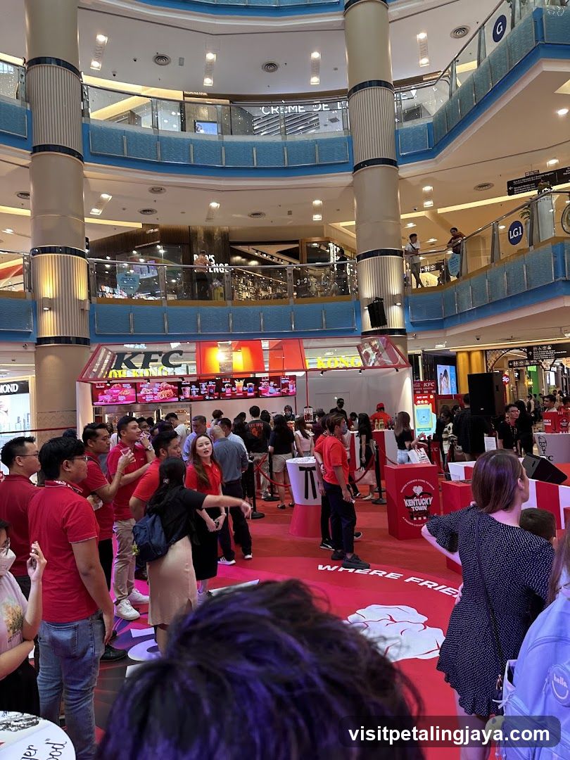 KFC promotional event in a mall