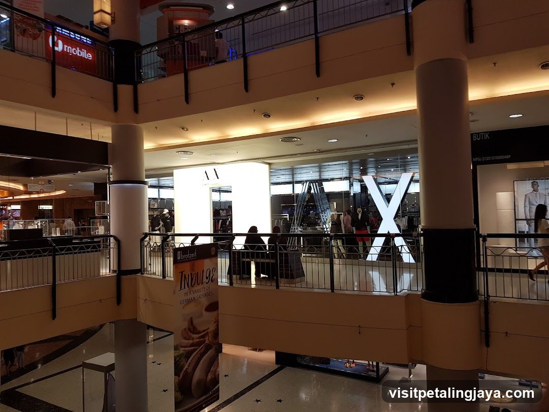 Mall Interior with Shops