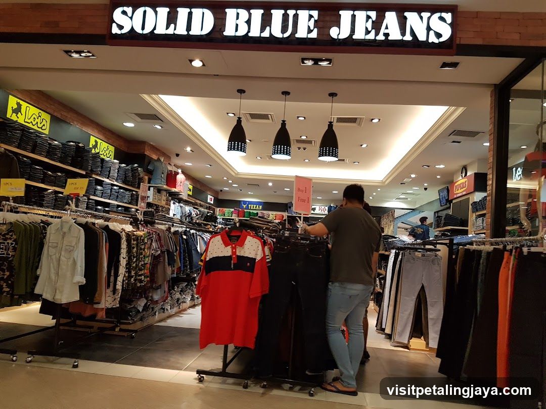 Solid Blue Jeans