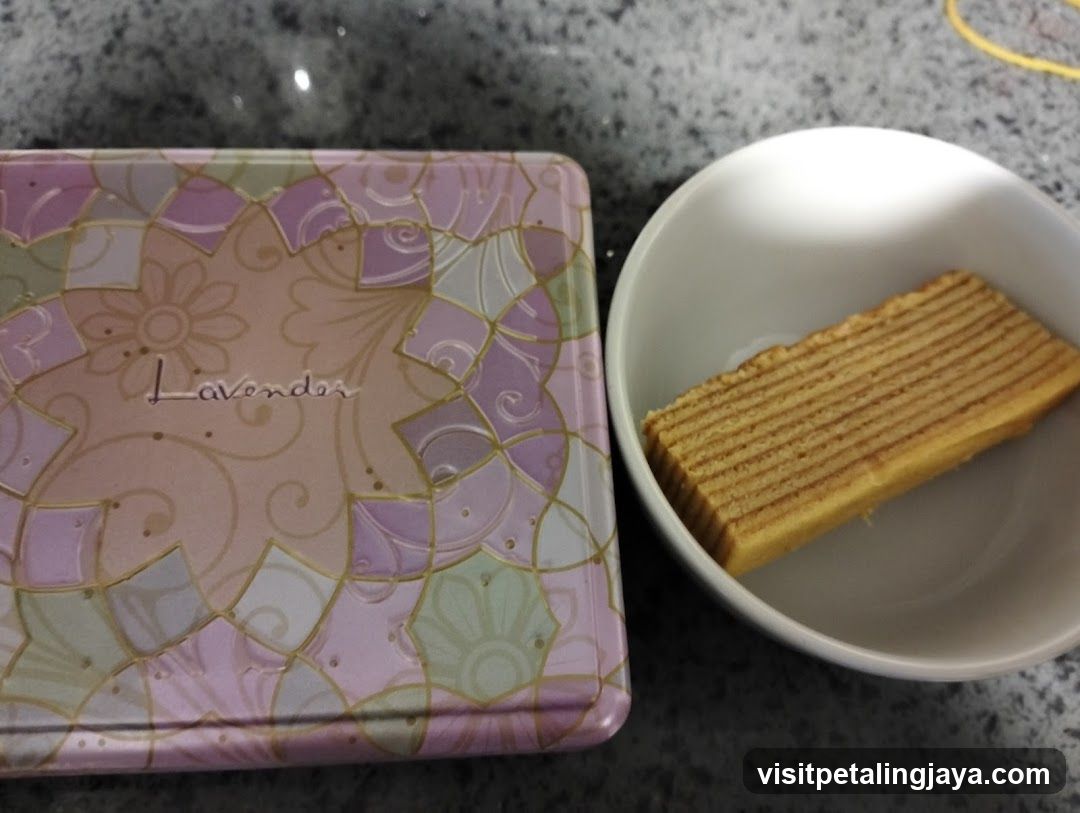 Lavender Cake Slice