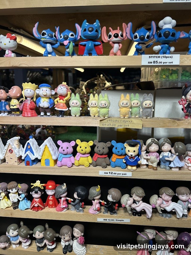 Figurines on Shelves