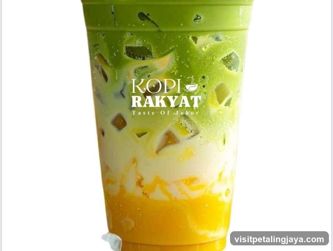 Matcha and Mango Drink