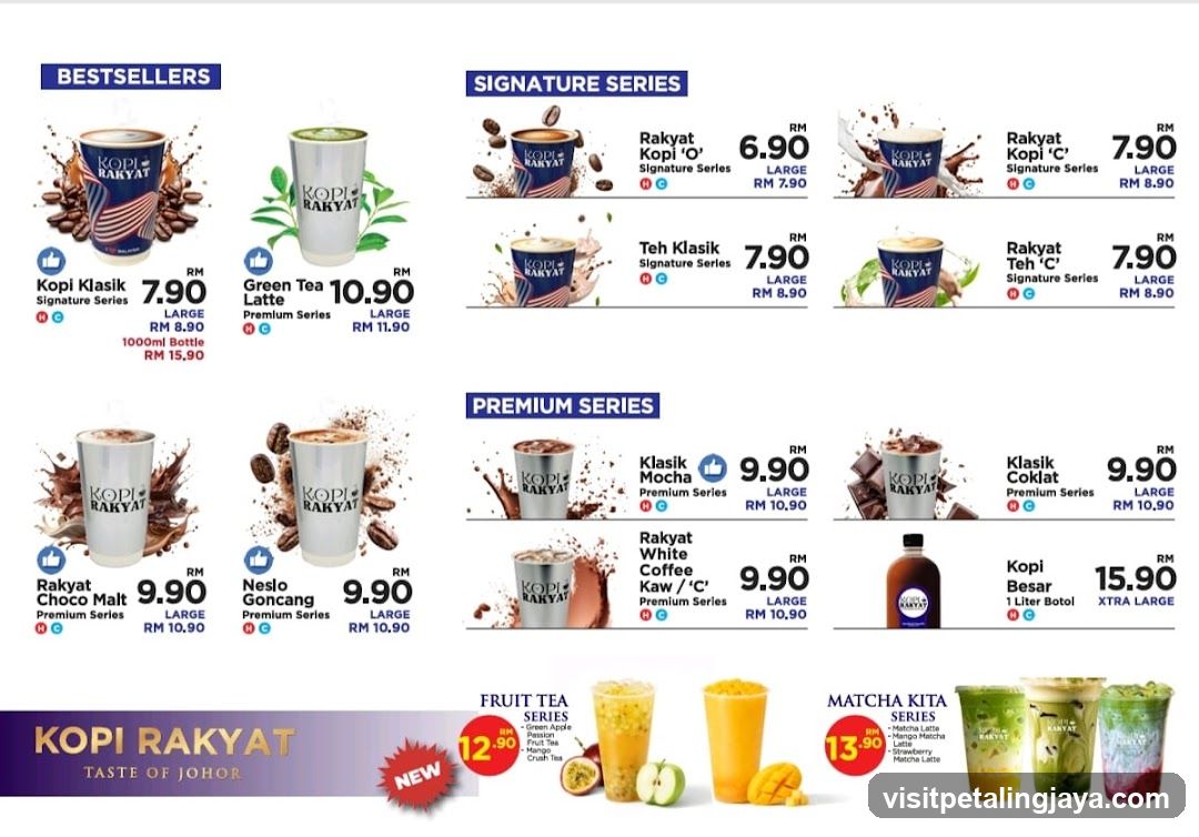 Kopi Rakyat Menu