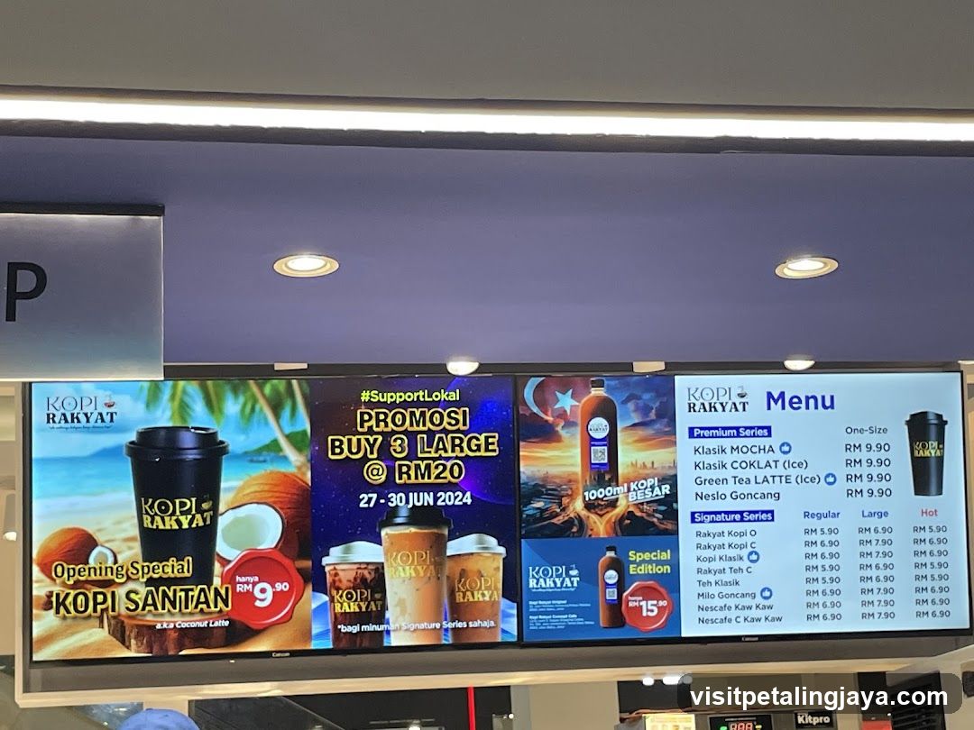 Kopi Rakyat Menu