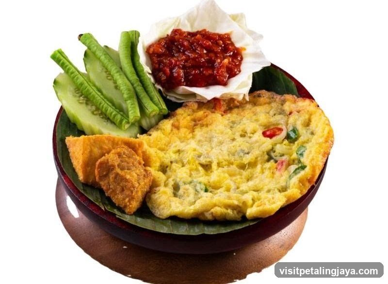 Omelette with Vegetables and Chili Paste
