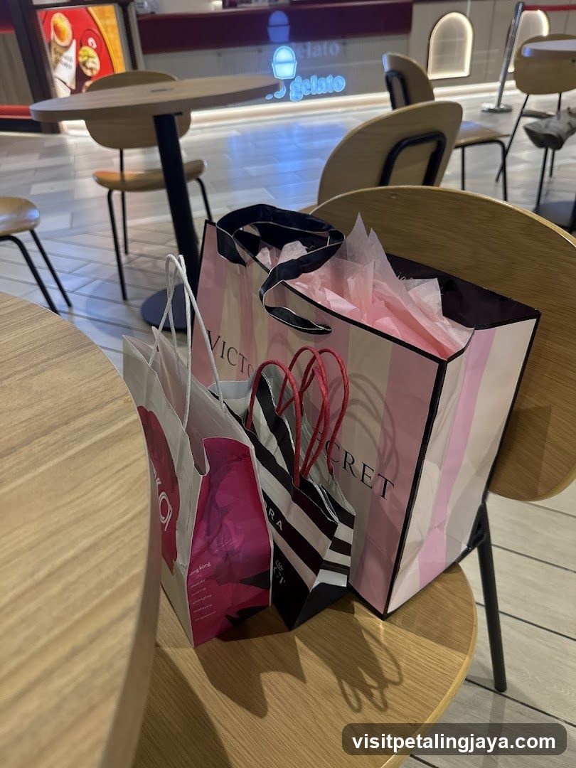 Shopping Bags on Chairs
