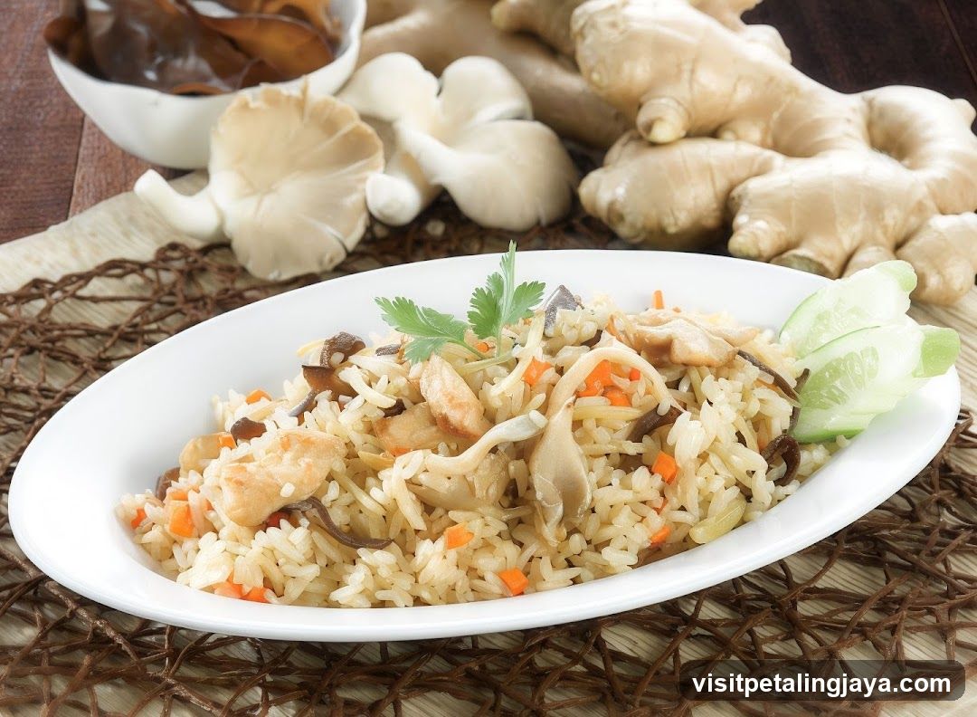 Mushroom and Chicken Fried Rice