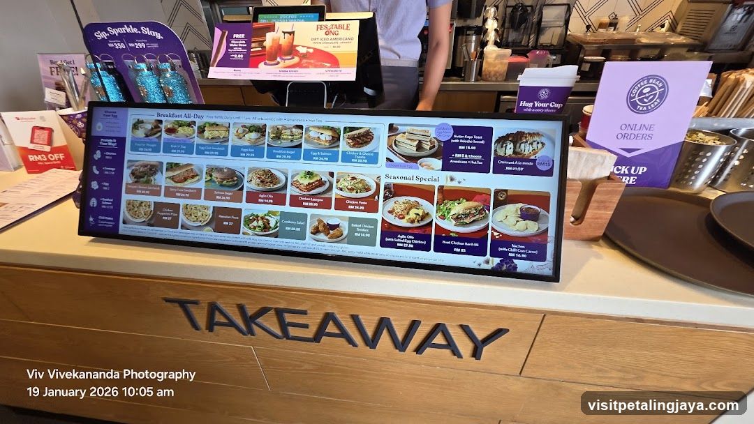 Coffee Shop Menu Display