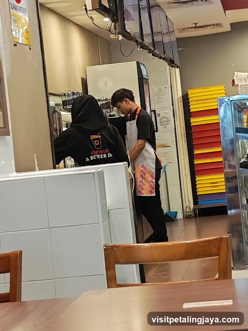 Staff preparing drinks