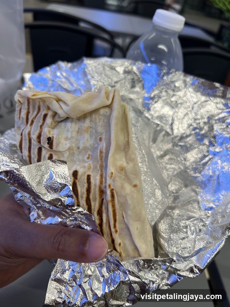 Burrito Wrapped in Foil