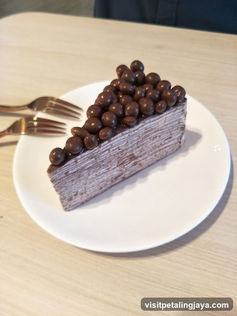 Chocolate Layer Cake Slice