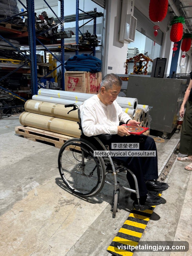 Man in Wheelchair with Metaphysical Consultant Text