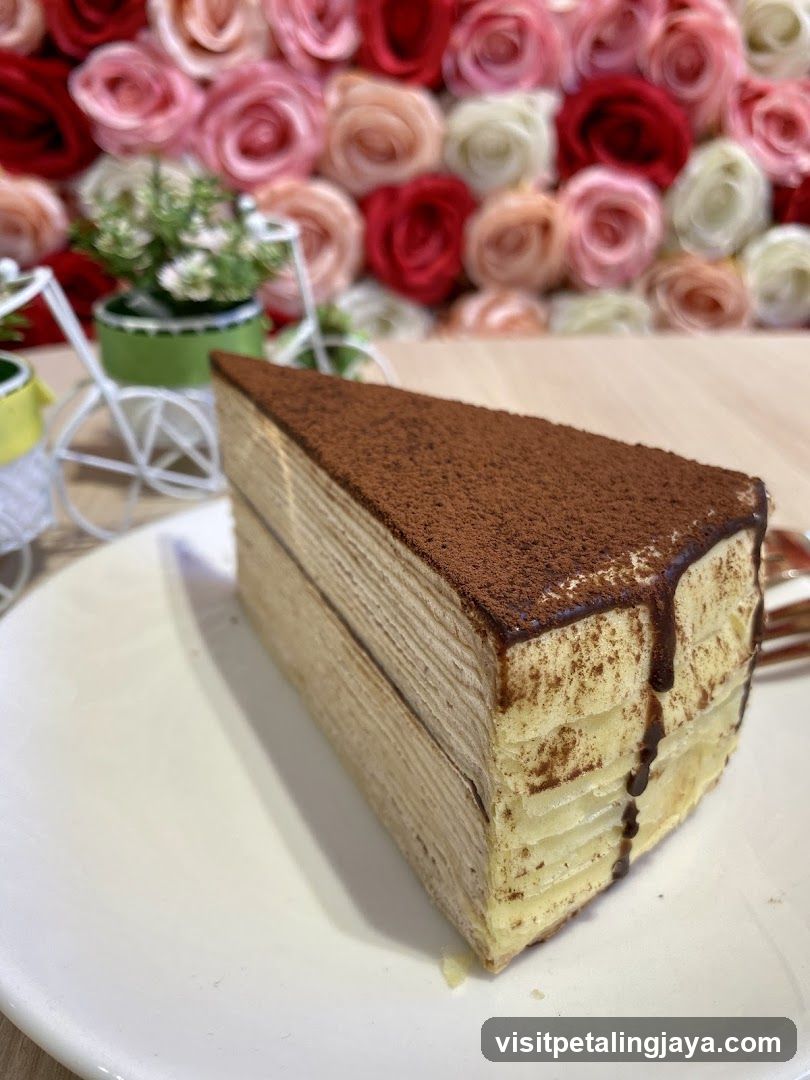 Tiramisu Mille Crepe Cake