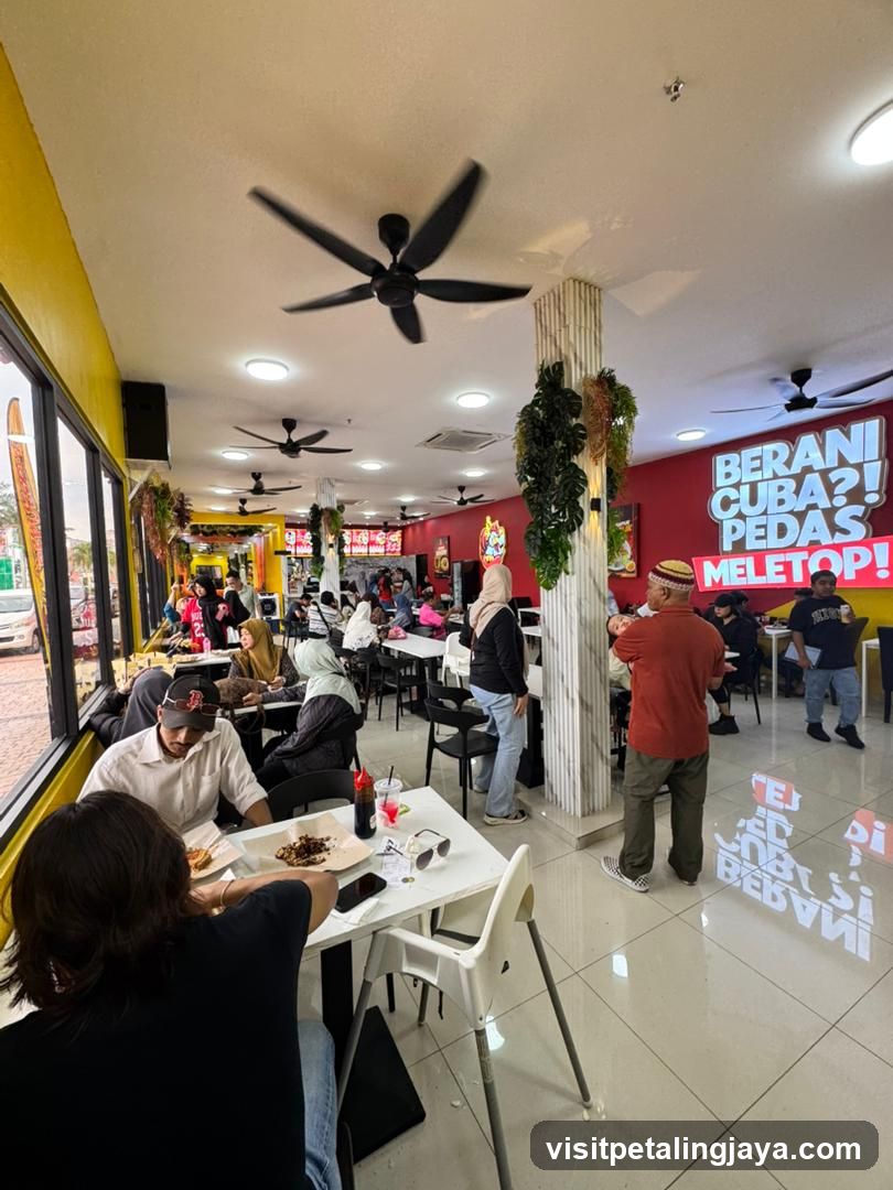 Restaurant Interior with Diners