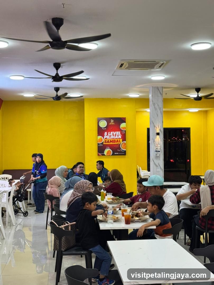 Restaurant Interior with Diners
