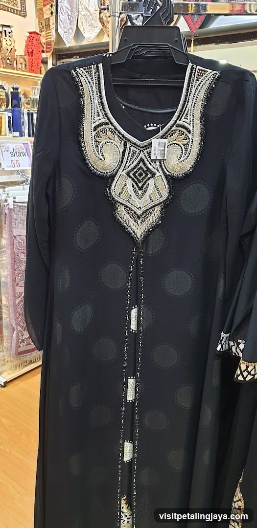 Embellished Black Abaya