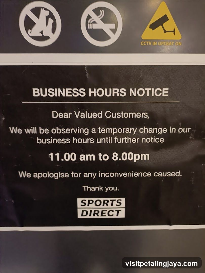 Business Hours Notice