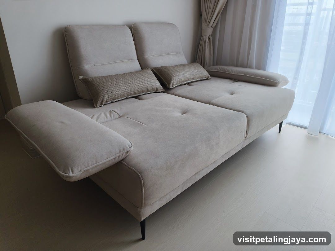 Modern Sofa with Pillows