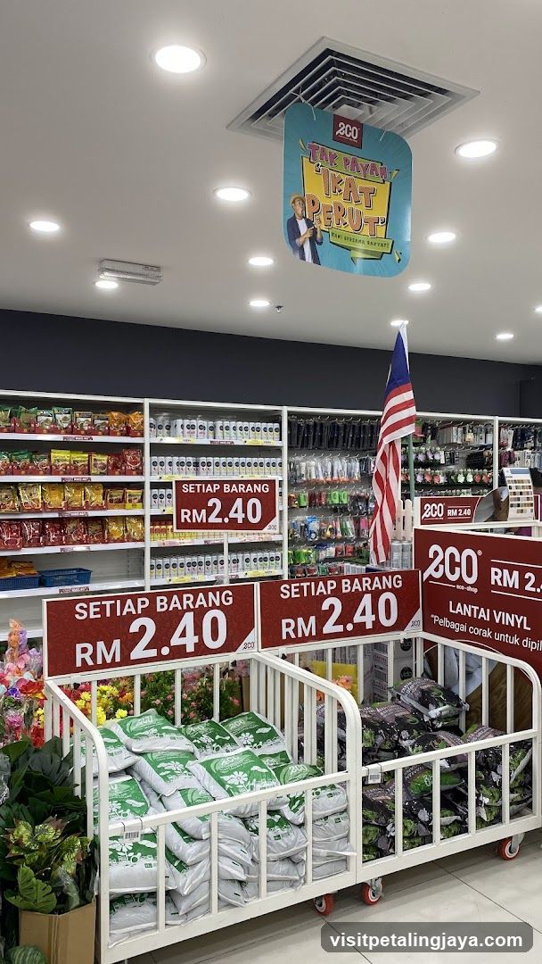 Store Display with Promotional Signs