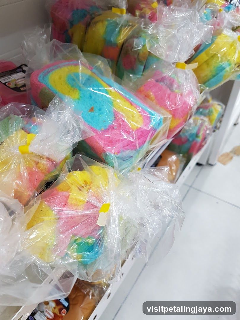 Rainbow Bread Slices