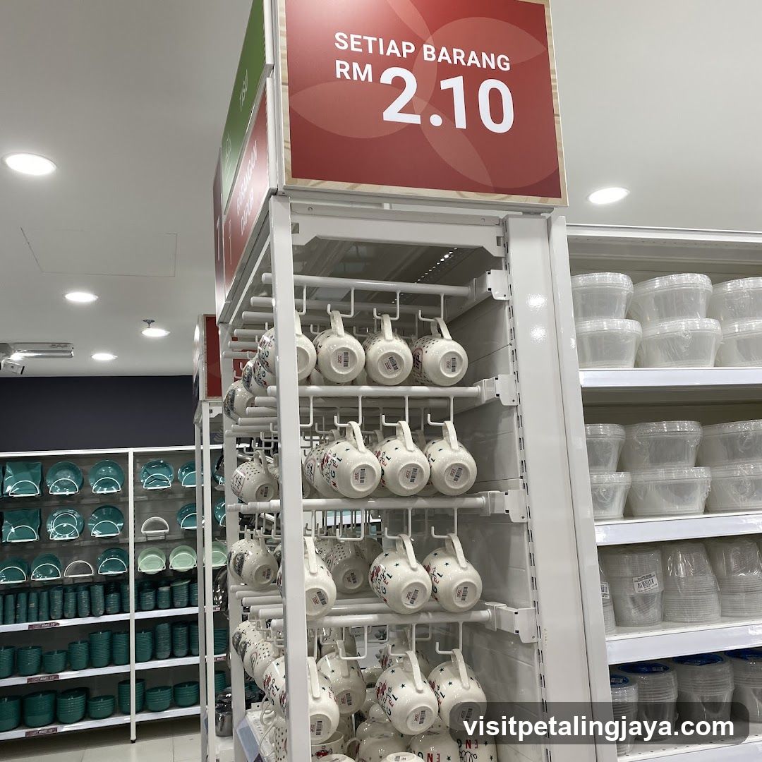 Mugs and Storage Containers on Display