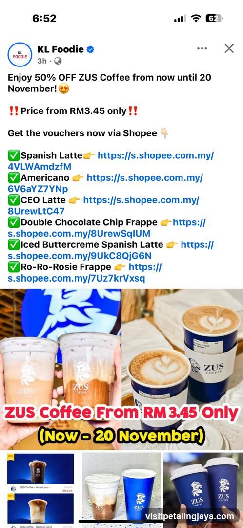 ZUS Coffee Promotion
