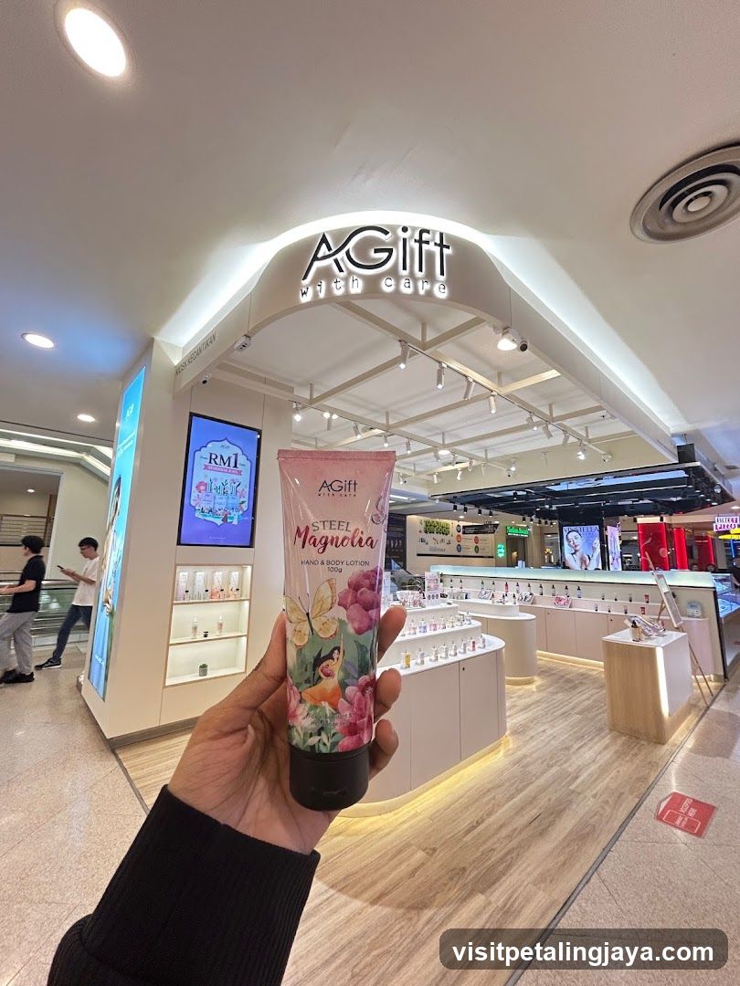 Hand lotion in a store