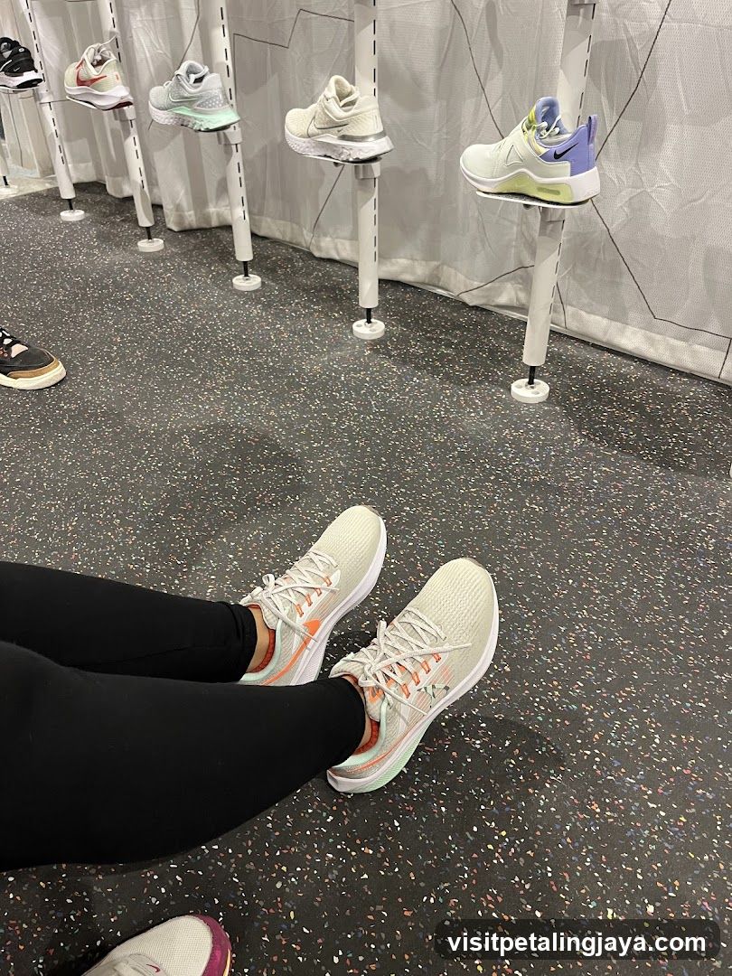 Person wearing athletic shoes