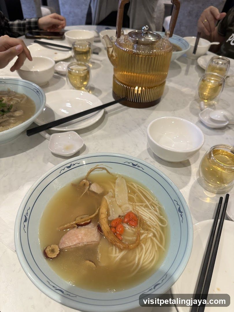 Table Setting with Soup and Tea