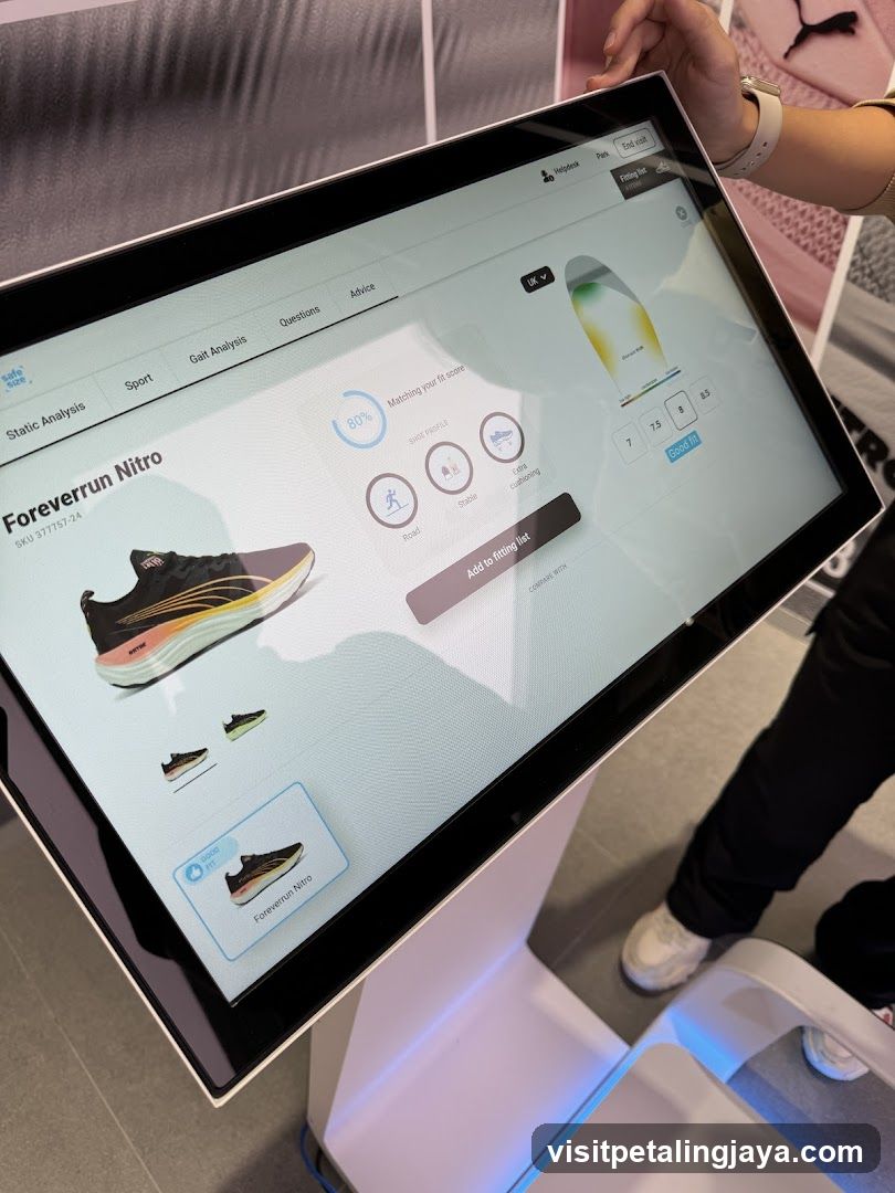 Interactive Shoe Fitting Kiosk