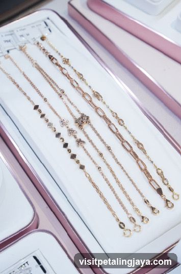Gold Bracelets Display
