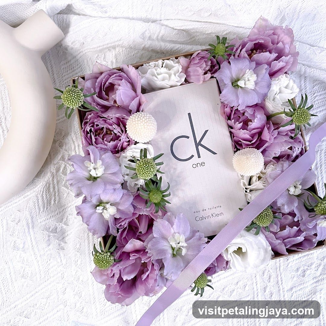 Calvin Klein CK One Fragrance Box with Flowers