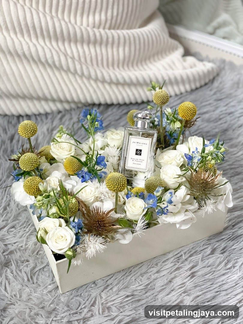 Jo Malone Perfume with Floral Arrangement