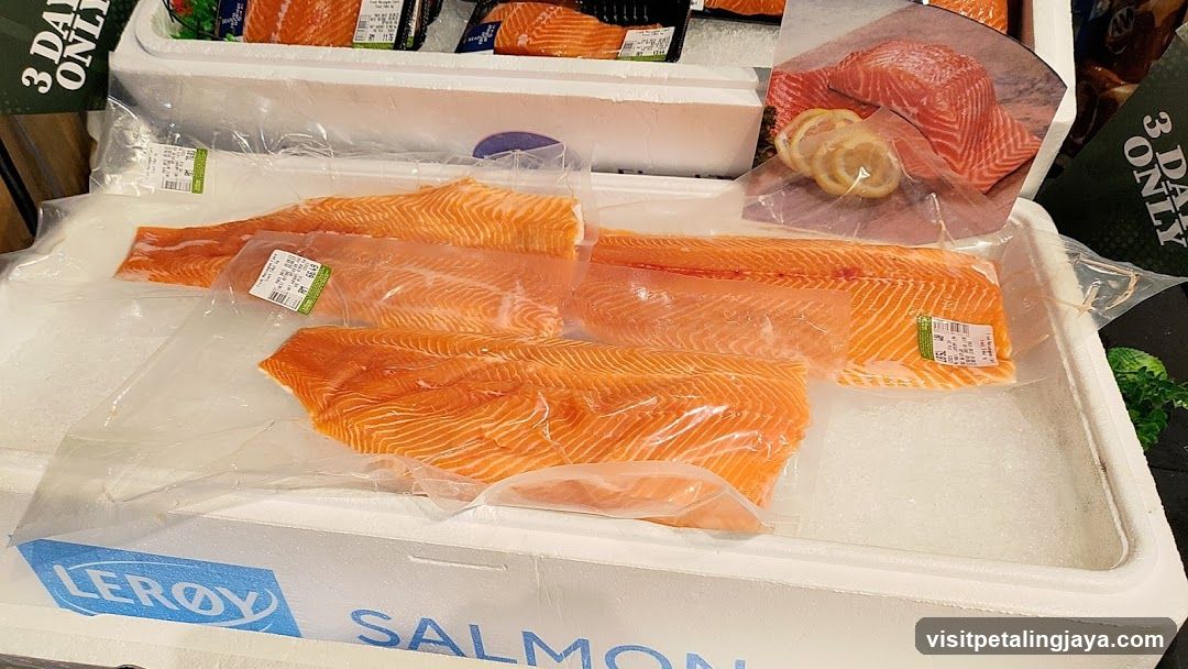 Salmon Fillets on Ice