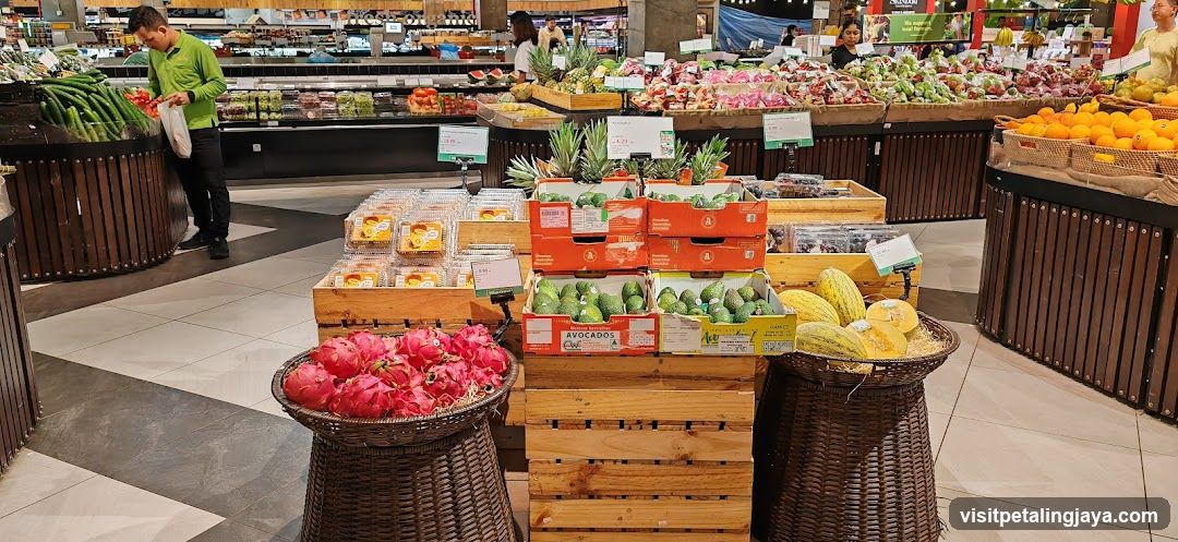 Produce Aisle in a Supermarket