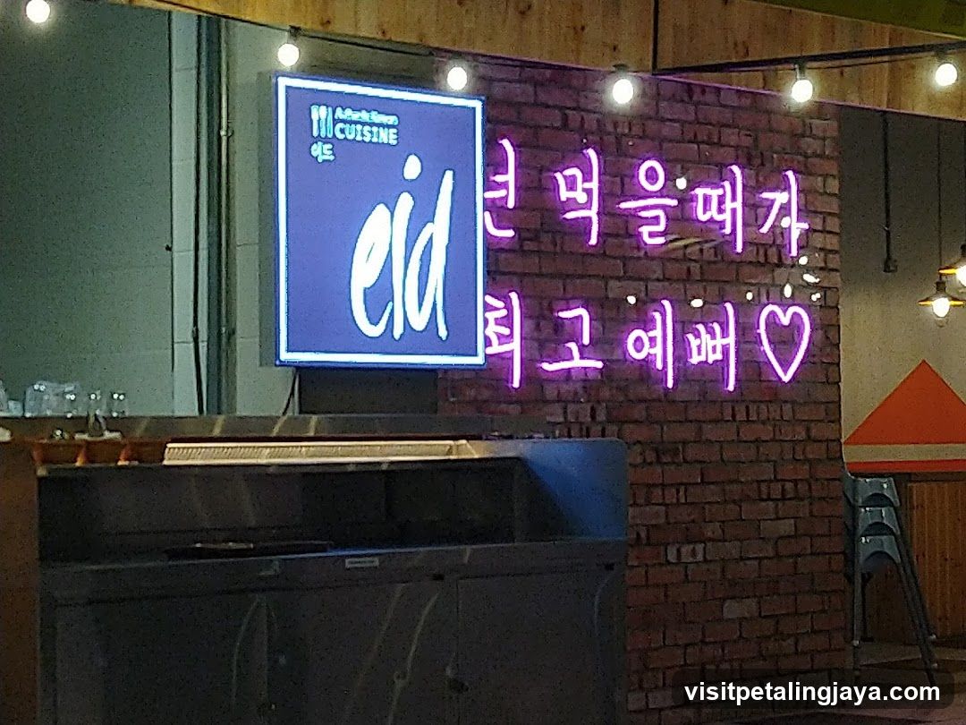 Neon Signage in Restaurant