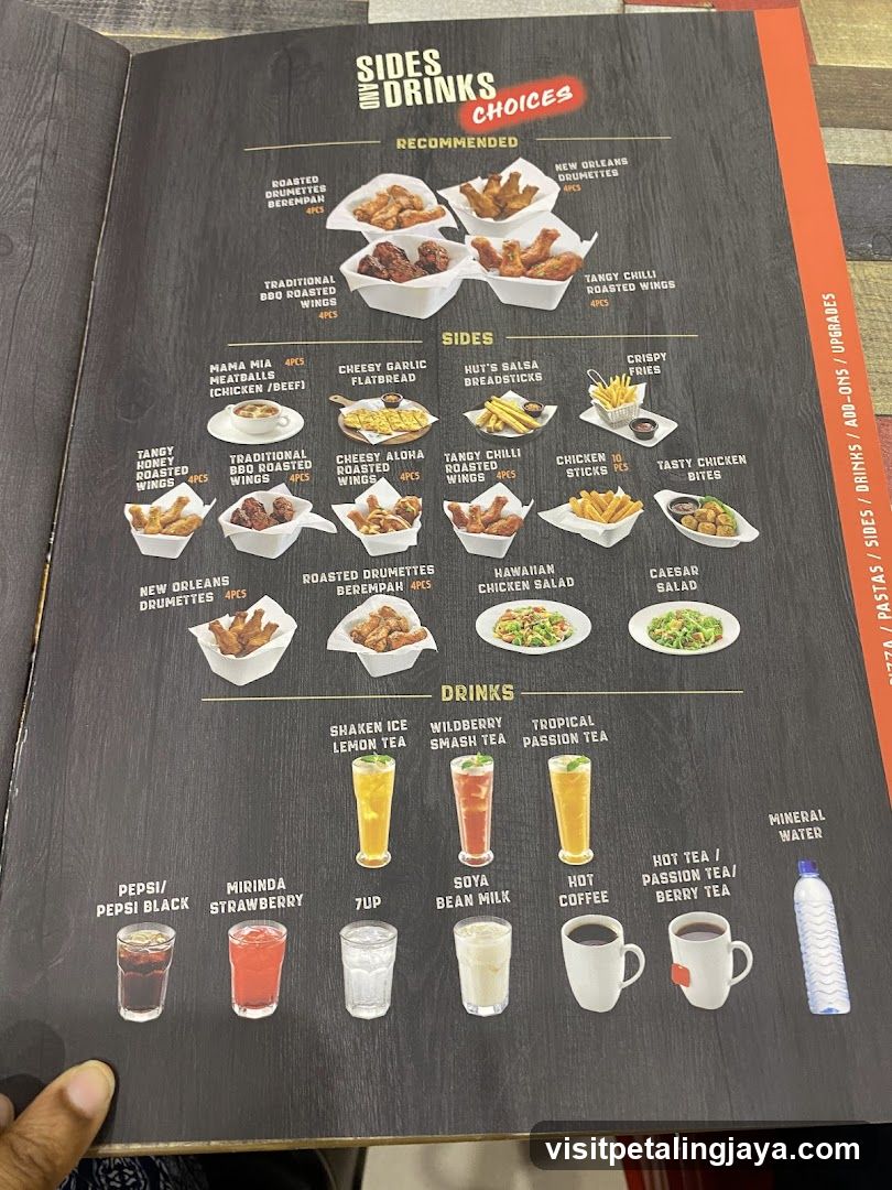 SIDES AND DRINKS CHOICES