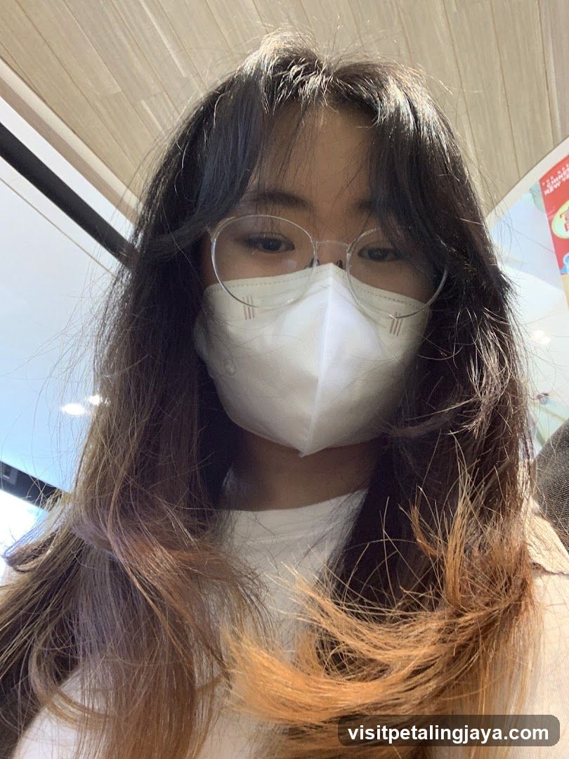 Selfie with Mask and Glasses