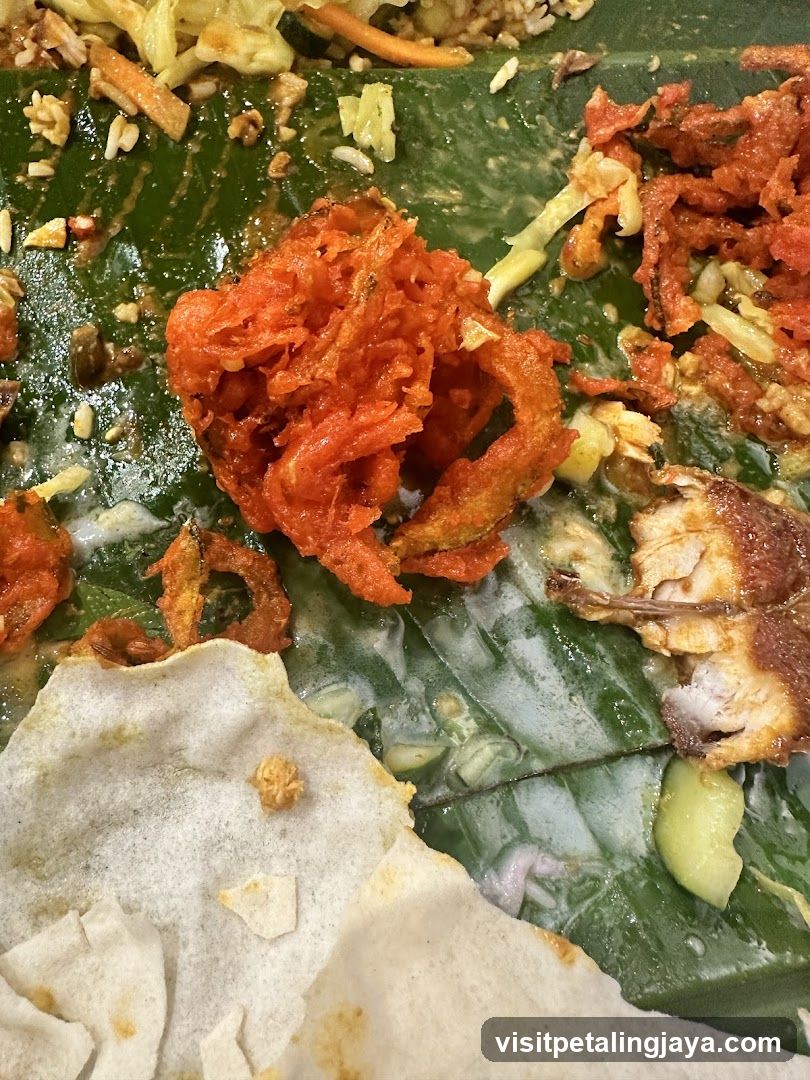 Indian Food on Banana Leaf
