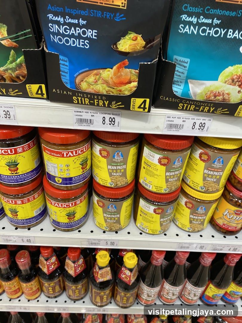 Sauces and Pastes on Shelf