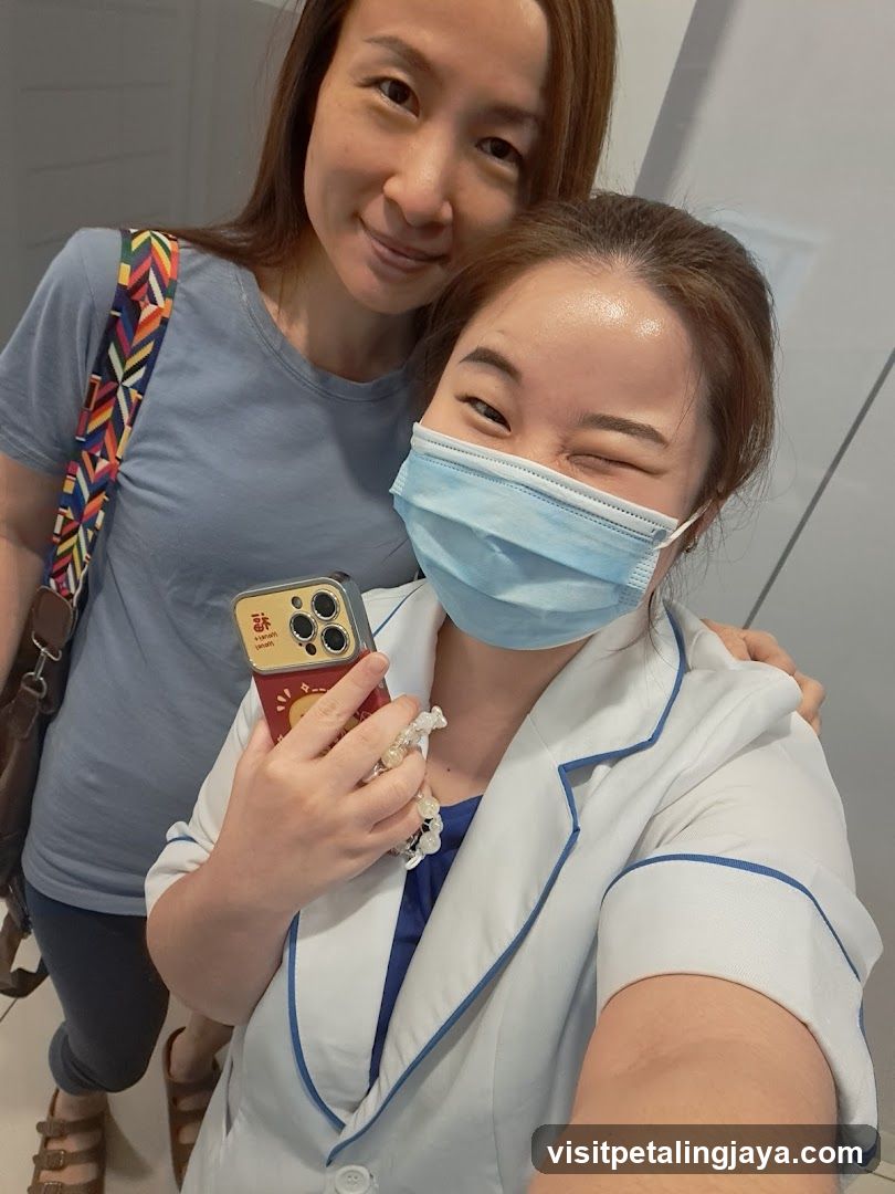 Two Women Posing for a Selfie