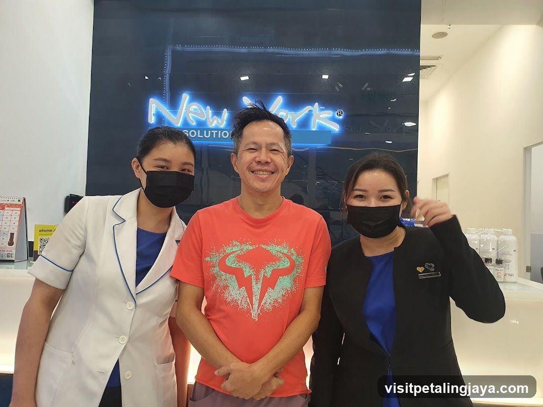 Three people posing for a photo