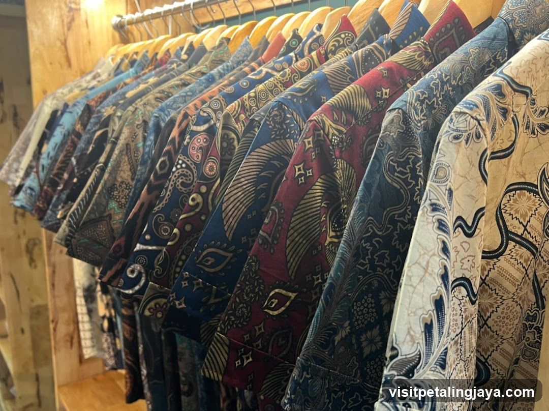 Batik Shirts on Hanger