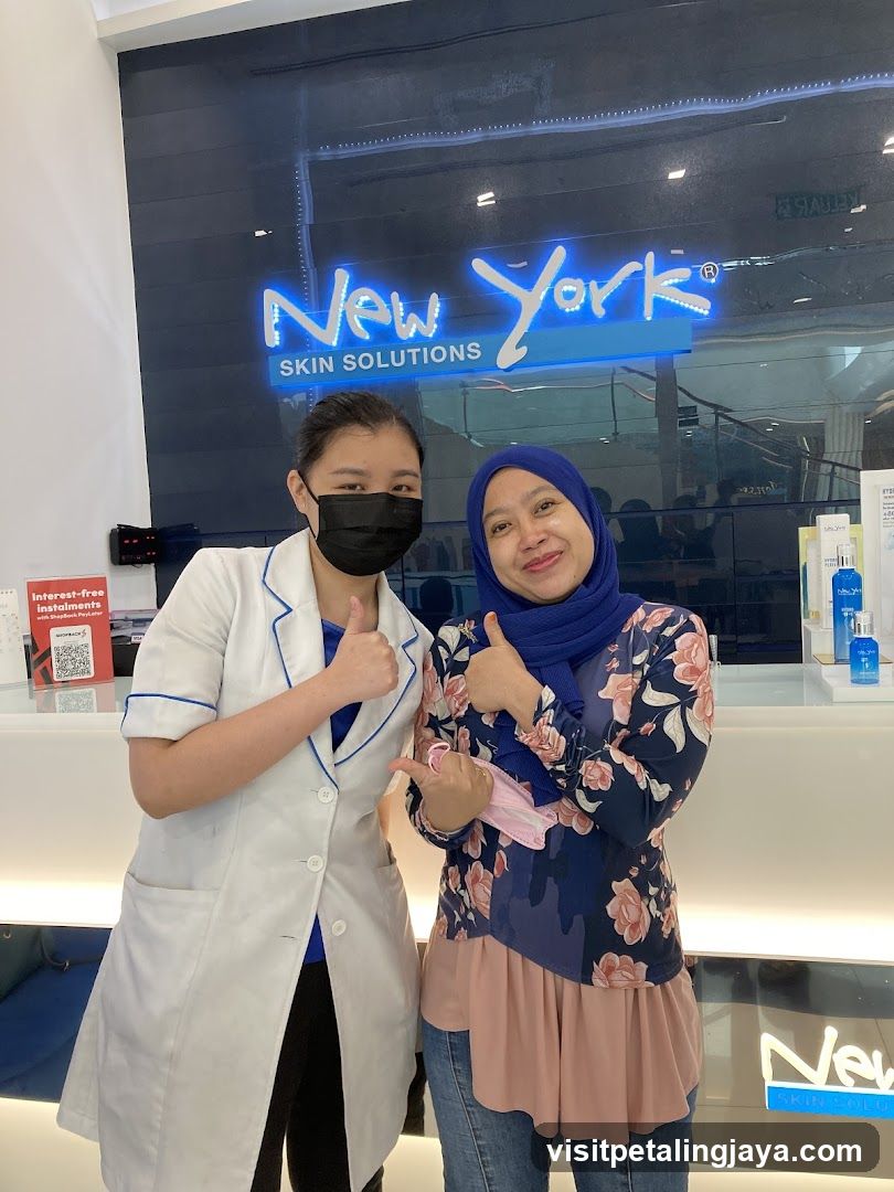 Two Women Posing in a Skincare Clinic