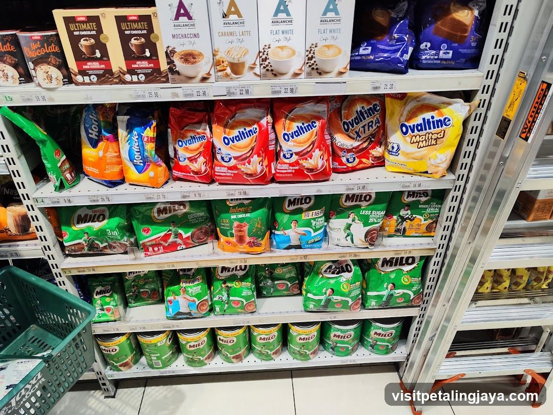 Beverage Powders on Shelves