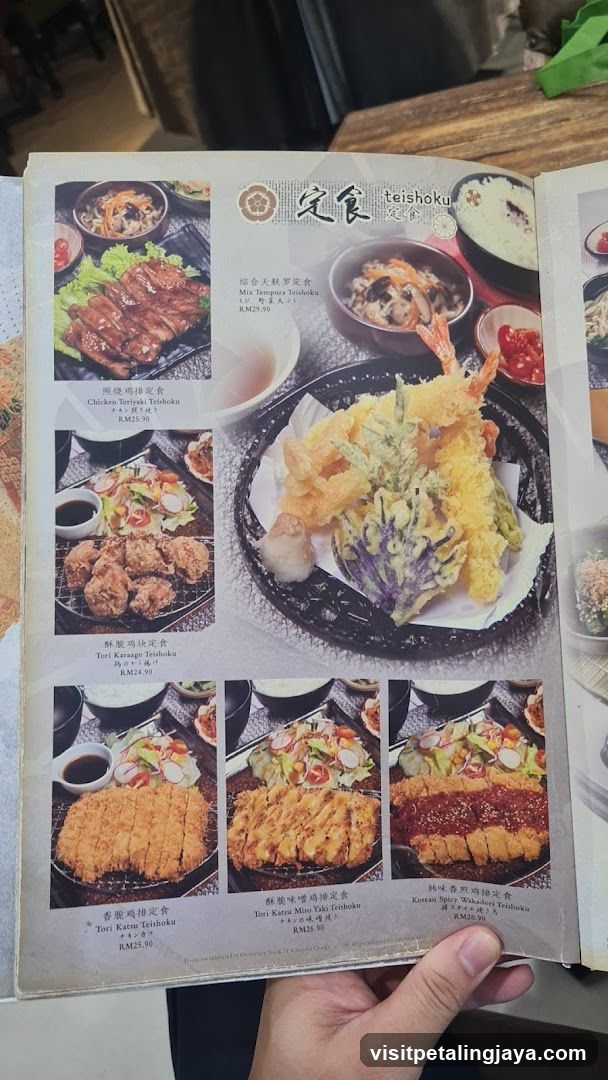 Teishoku Menu
